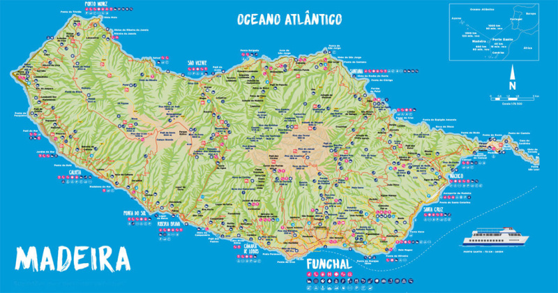Madeira – sopečný ostrov v Atlantiku